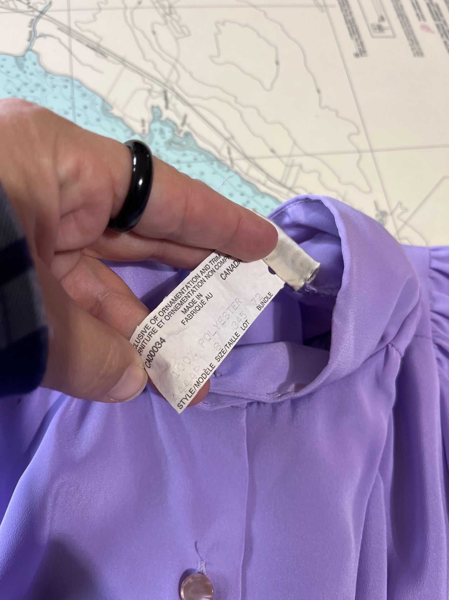 Vintage Pastel Purple Elite Blouse