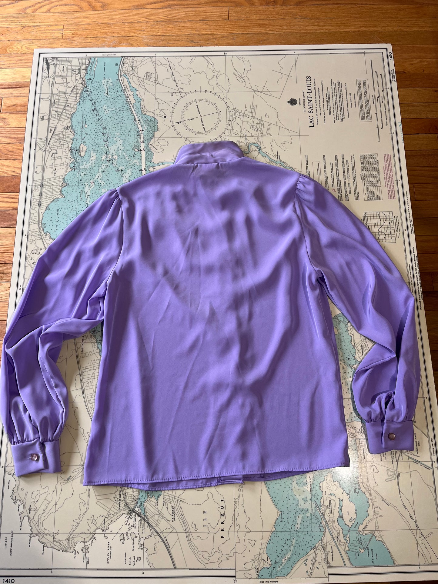 Vintage Pastel Purple Elite Blouse