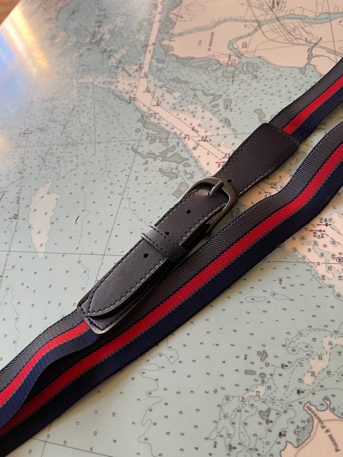Vintage Preppy Elastic Striped Belt