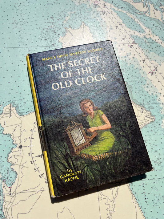 Vintage 1959 The Secret of the Old Clock Nancy Drew Hardcover Book