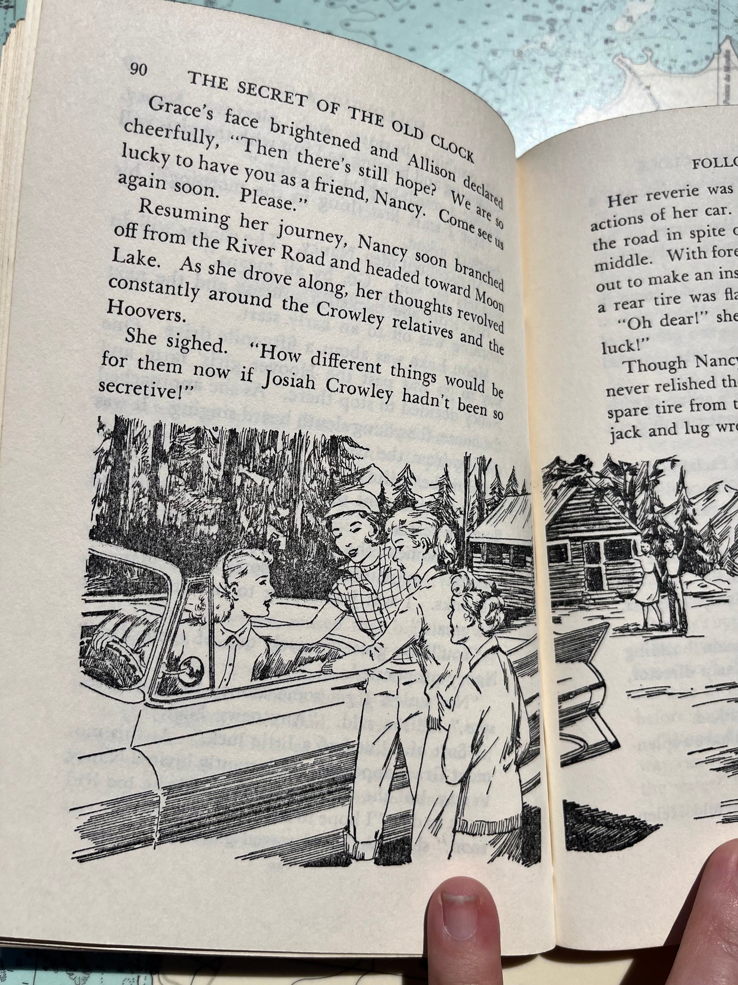 Vintage 1959 The Secret of the Old Clock Nancy Drew Hardcover Book