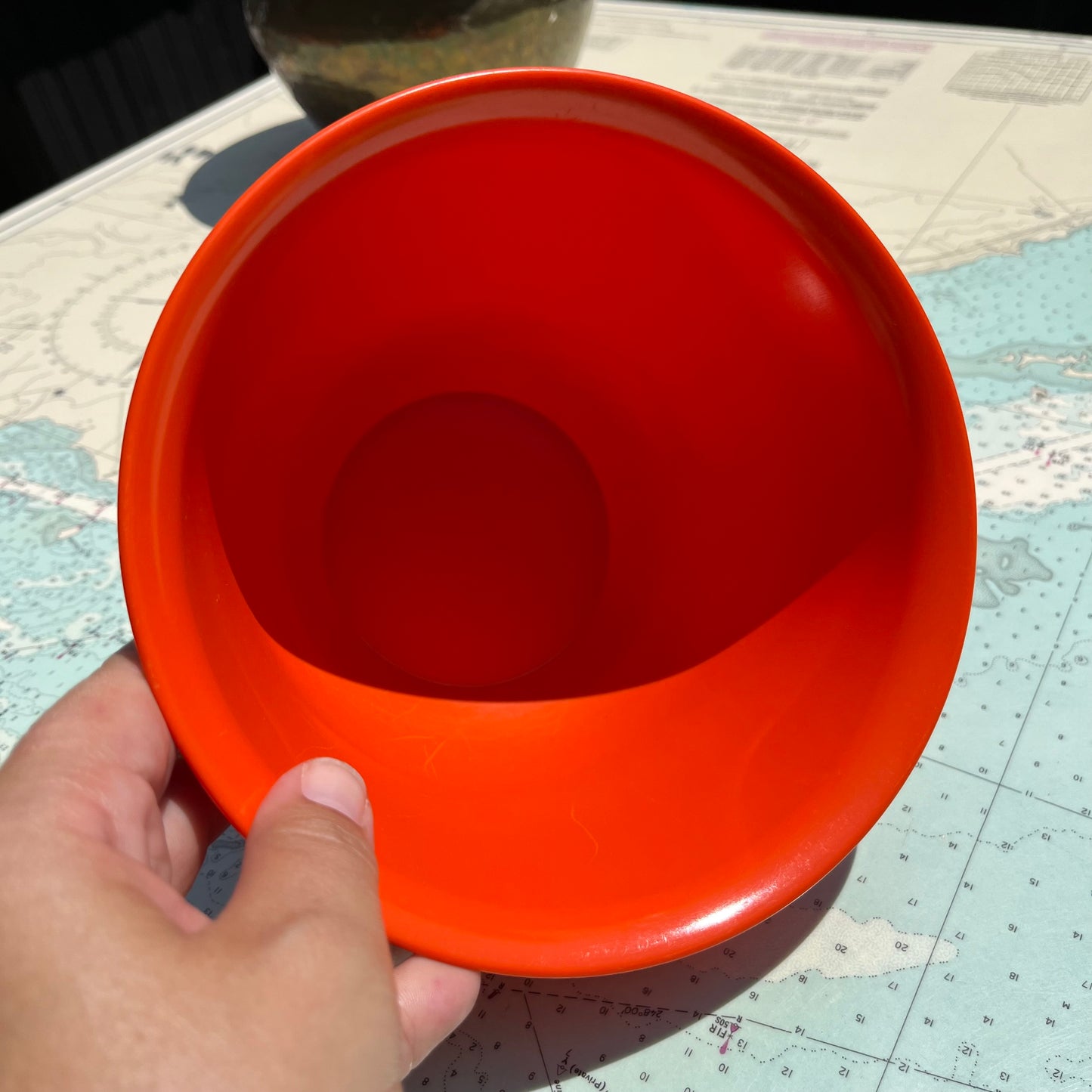 Vintage 70s Duraware Orange Mixing Bowl