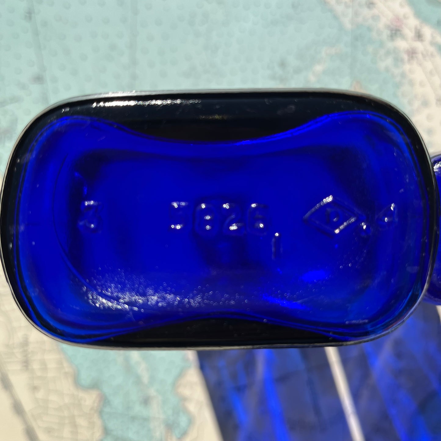 Vintage Cobalt Glass Bottles (Set of 3)