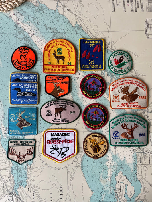 Vintage Collection of Yearly Hunting Badges Lot of 16