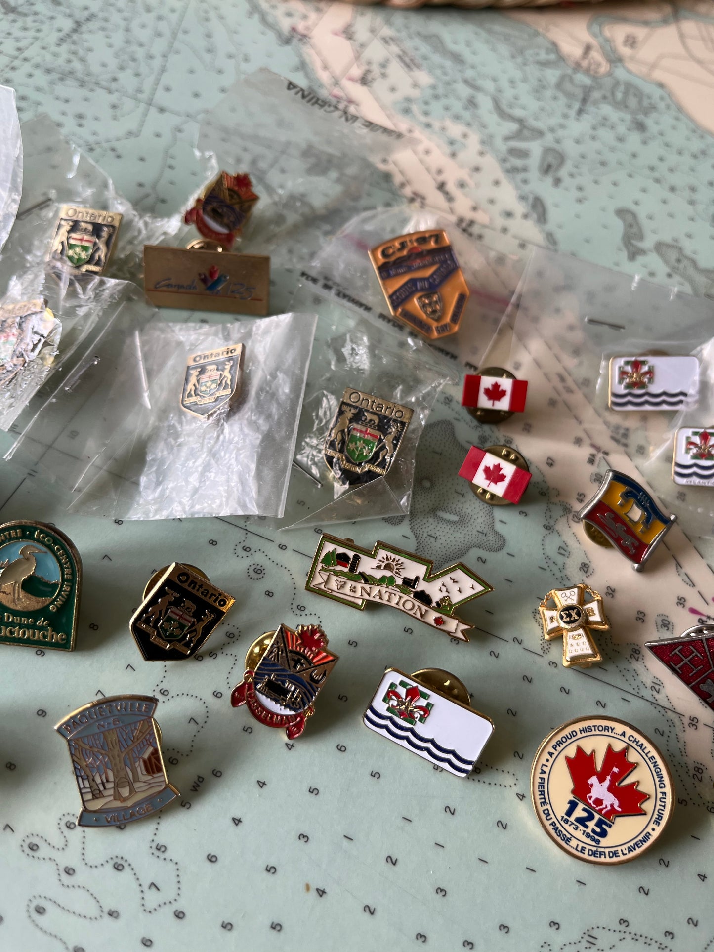 Lot of Canadiana / Tourism Canada Collectible Pins
