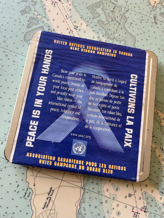 2002 United Nations World Peace Commemorative Stamp and Coin in Tin