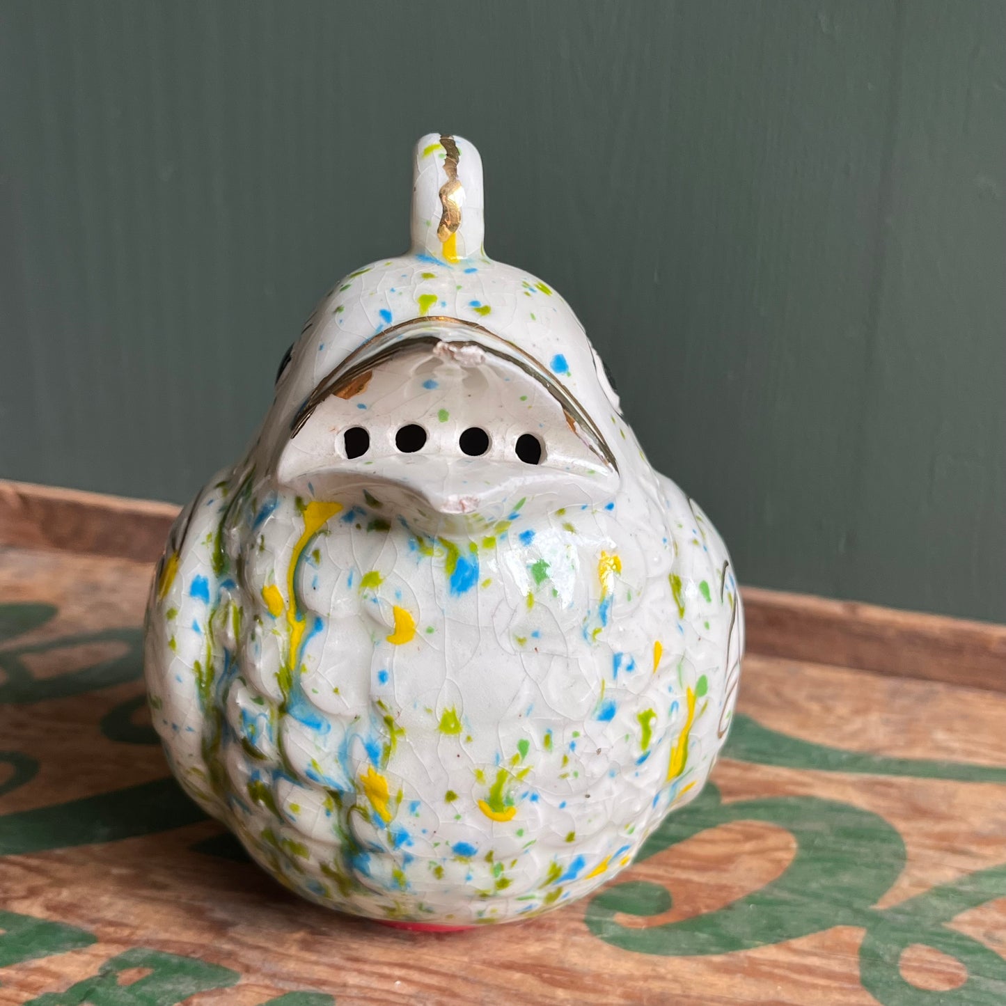 Vintage Ceramic Bird Shaker / Pot Pourri Holder