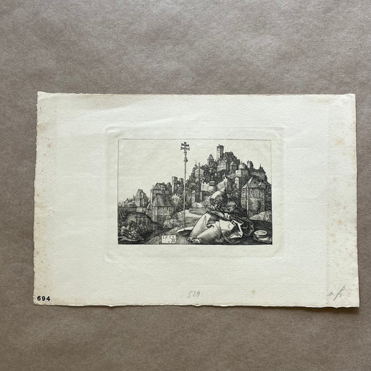 Antique Albrecht Durer St Anthony Fine Art Print
