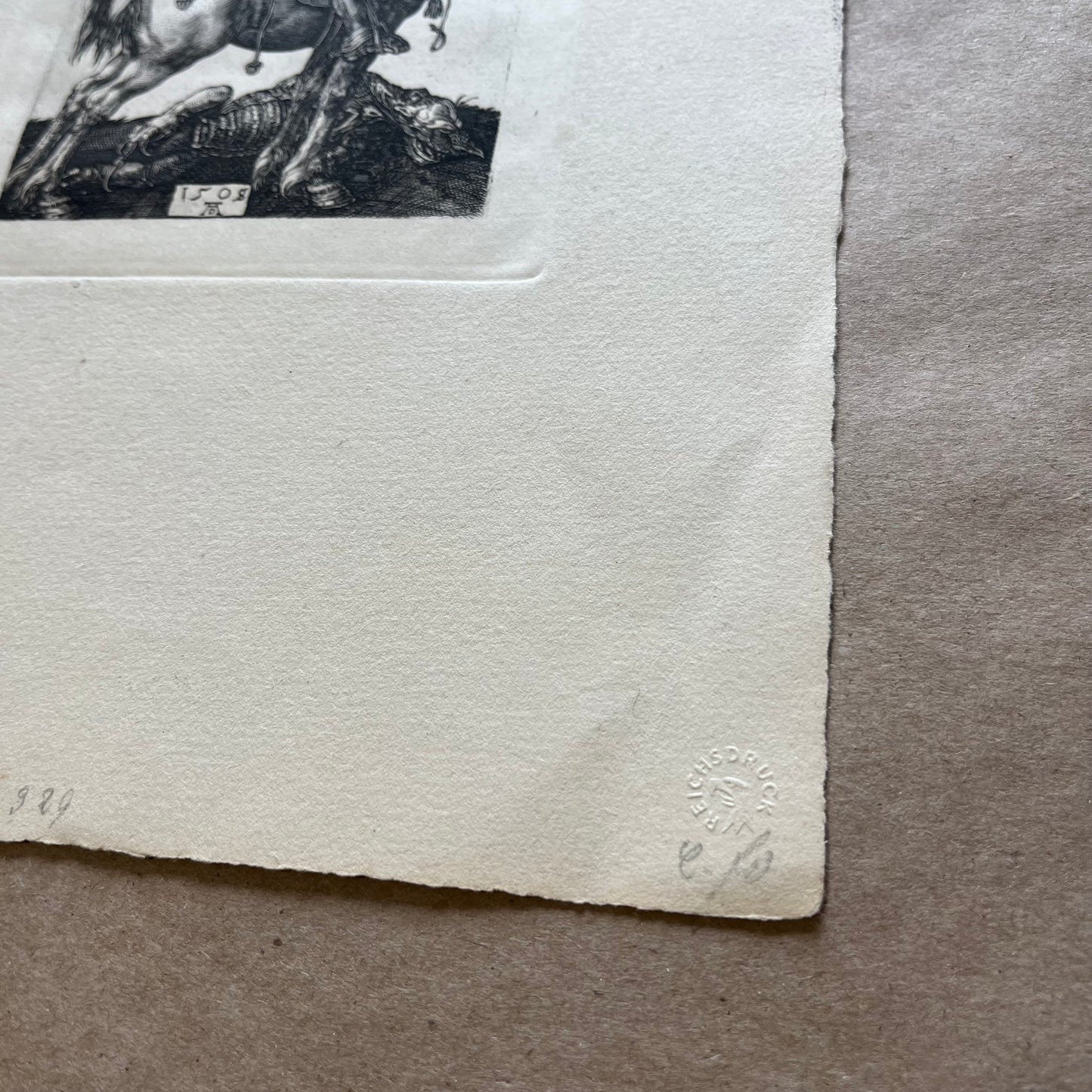 Antique Albrecht Durer Saint George on Horseback Fine Art Print