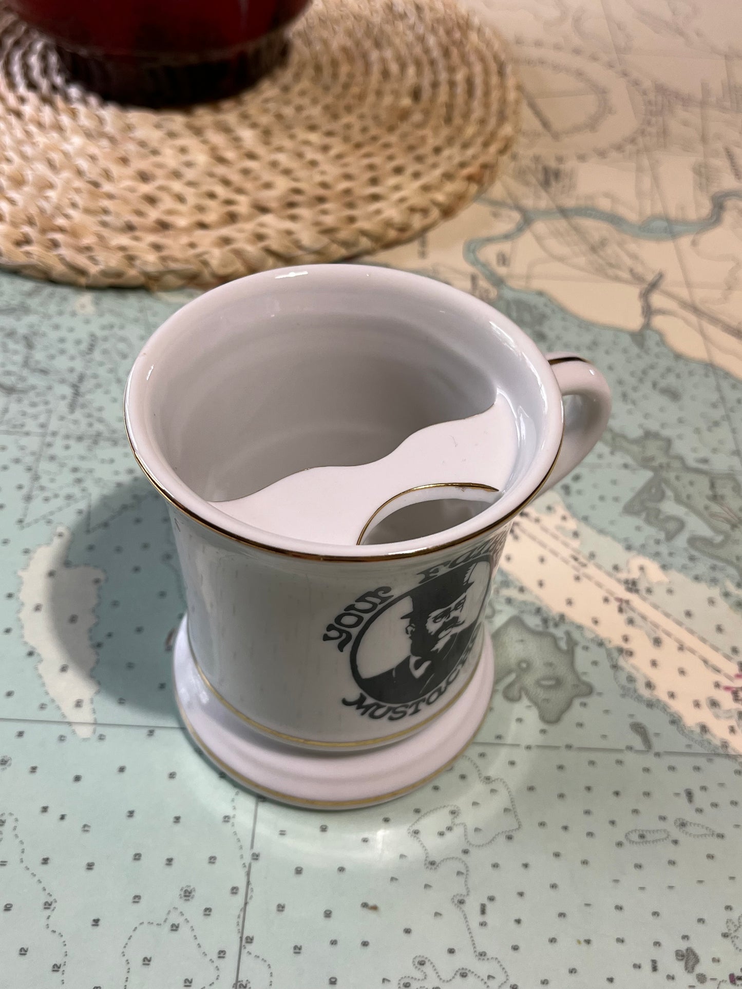 Vintage Your Fathers Mustache Mug with Mustache Protector