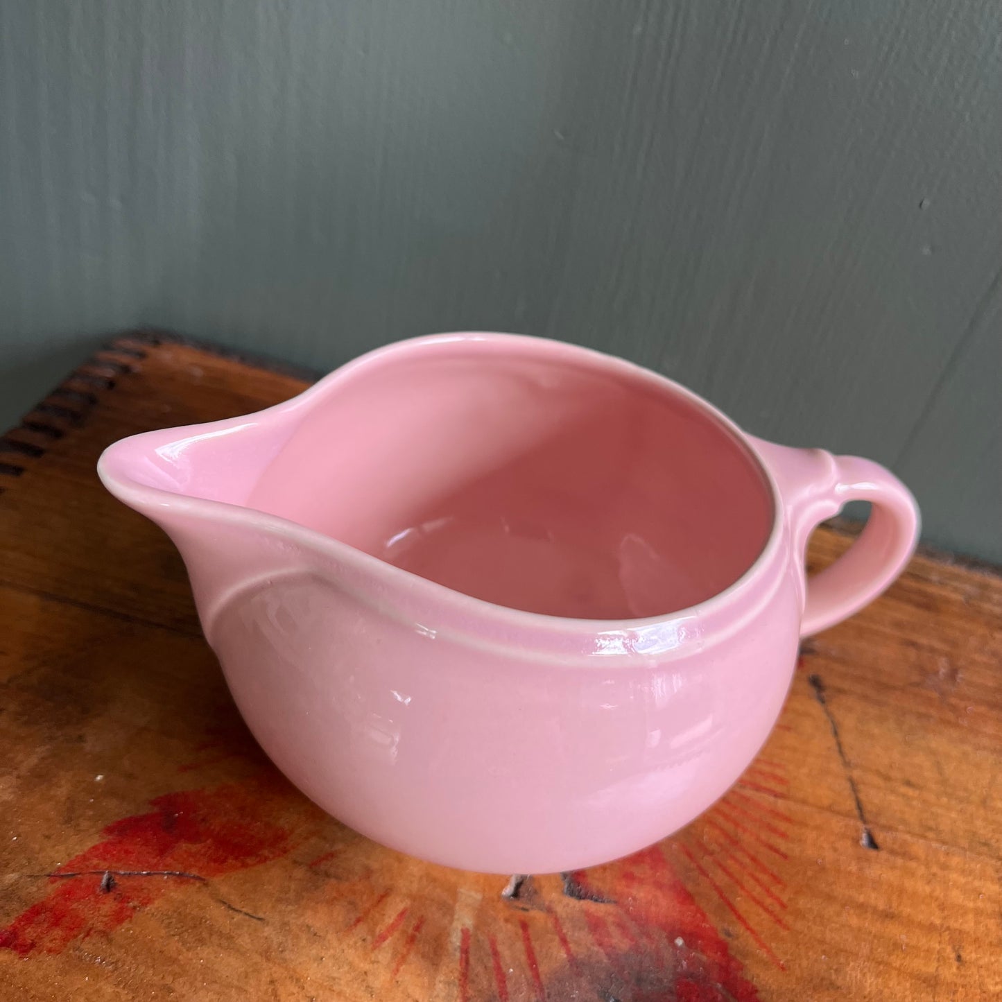 Vintage Pastel Pink Taylor Smith Ceramic Creamer / Gravy Boat