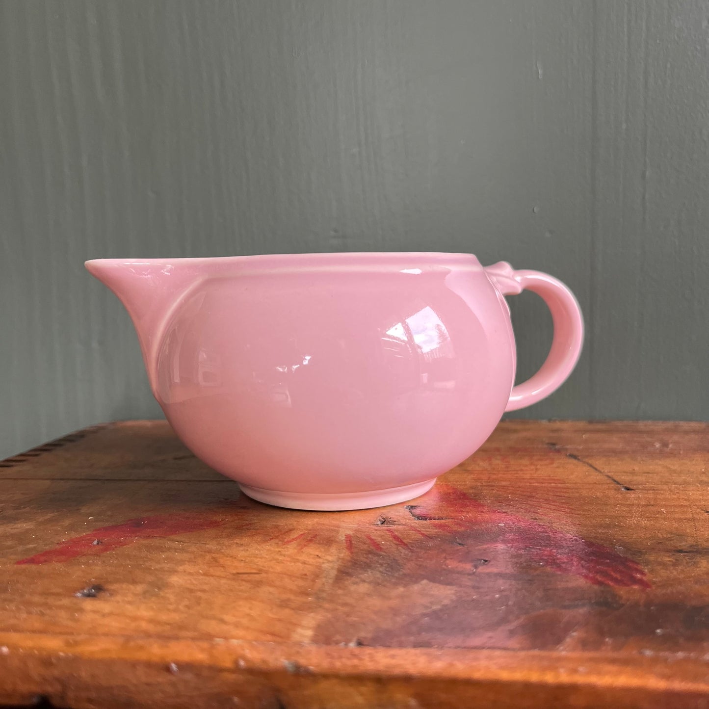 Vintage Pastel Pink Taylor Smith Ceramic Creamer / Gravy Boat