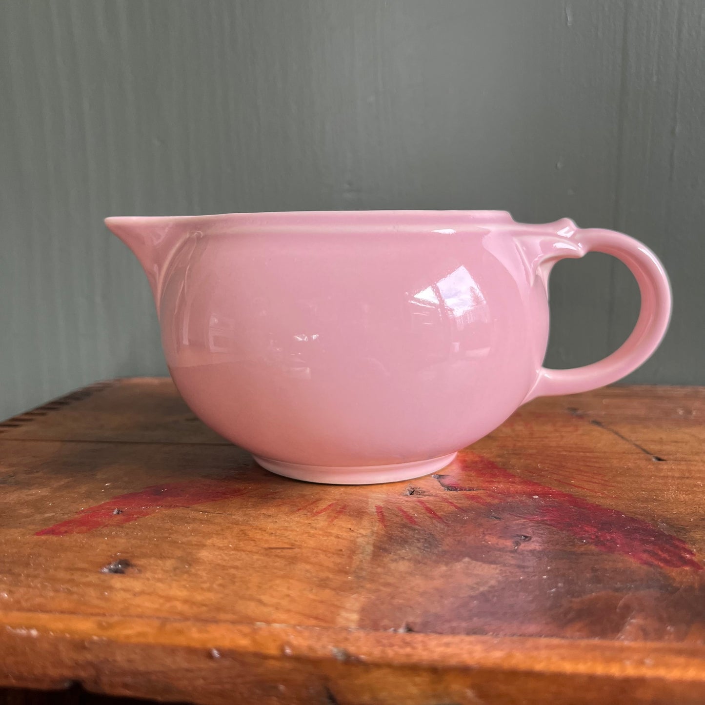 Vintage Pastel Pink Taylor Smith Ceramic Creamer / Gravy Boat