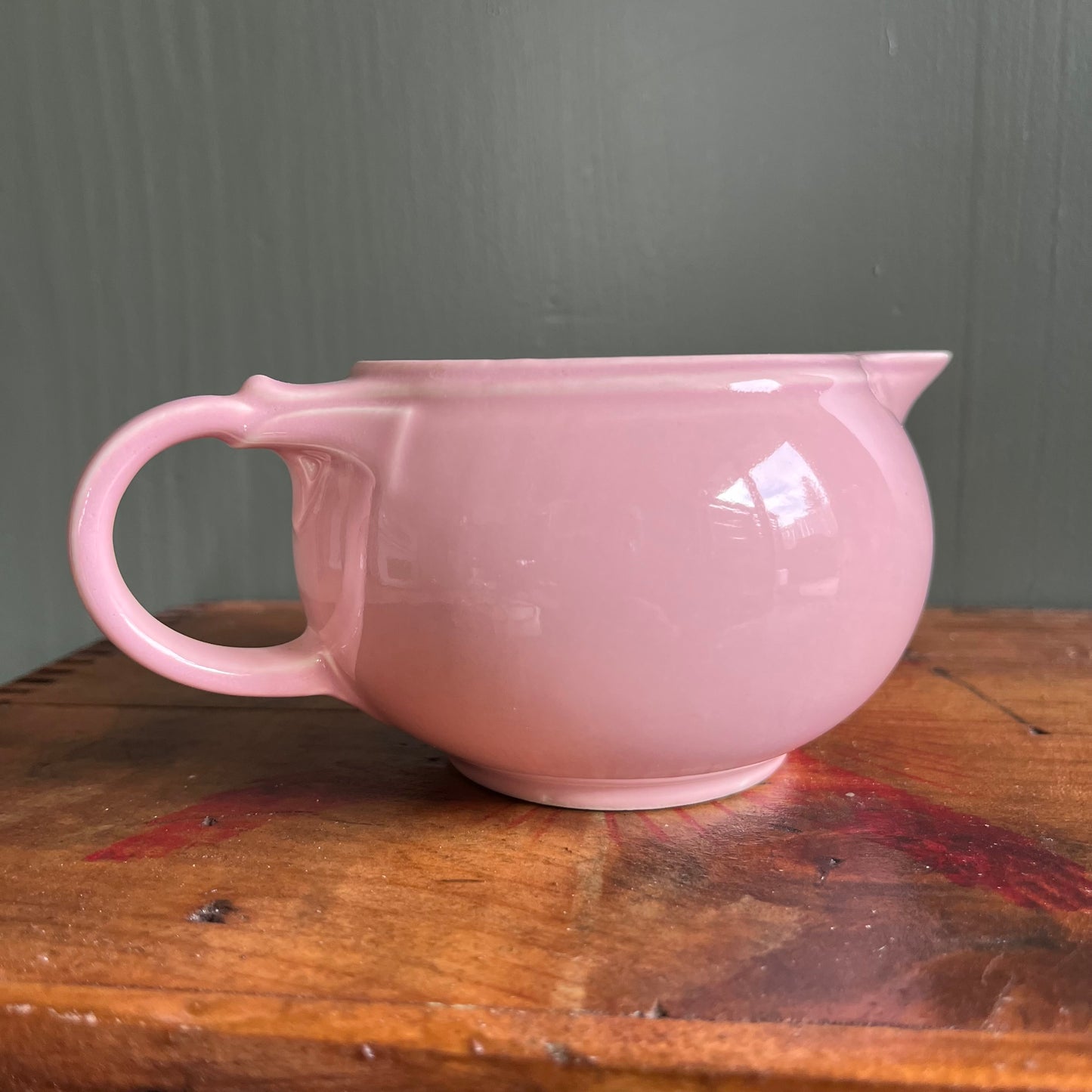 Vintage Pastel Pink Taylor Smith Ceramic Creamer / Gravy Boat
