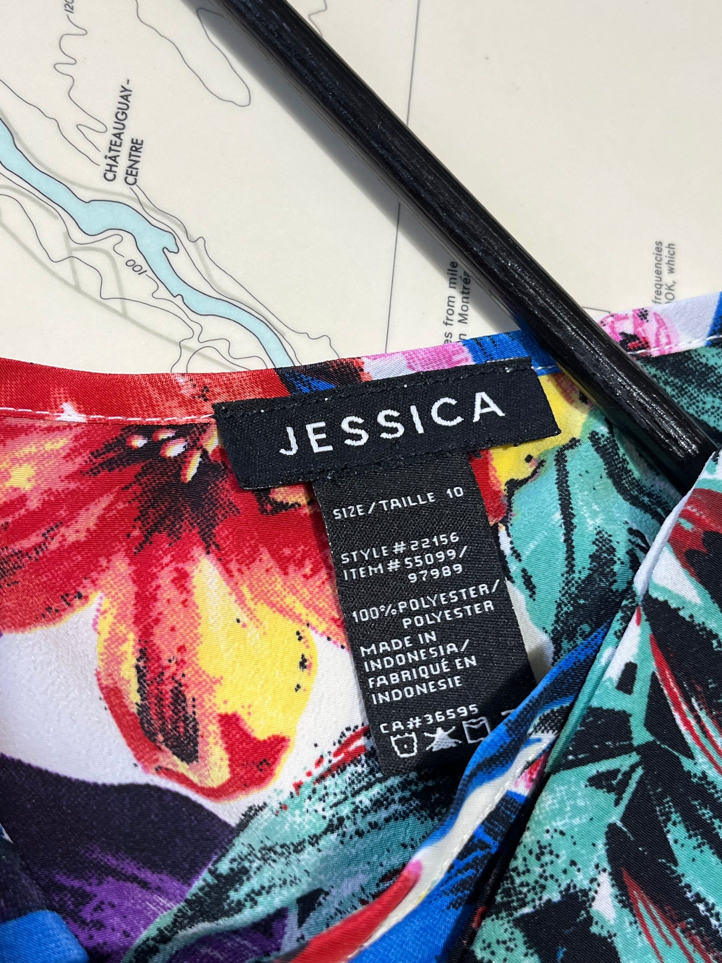 Vintage 90s Jessica Floral Midi Dress