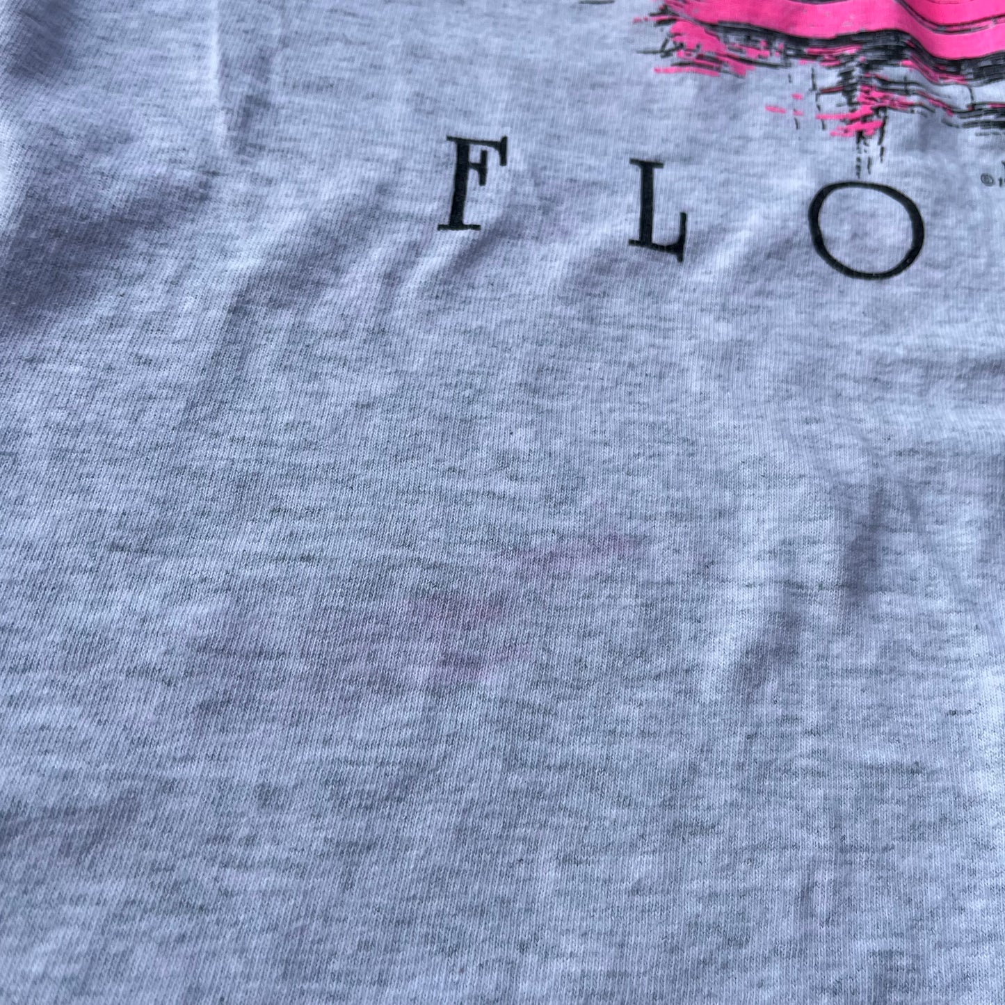 Vintage 1990 Neon Florida Graphic Tourism Tee