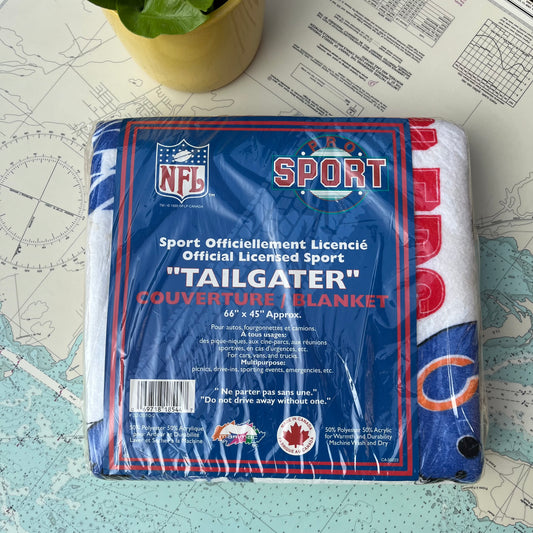 Vintage 90s Pro Sport NFL Tailgater Blanket New in Package