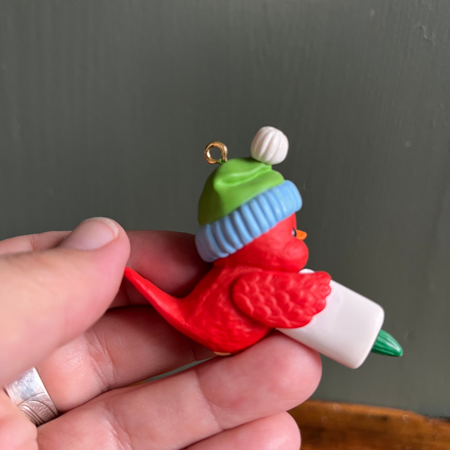 Vintage 1993 Hallmark Great Connections Red Bird Ornaments