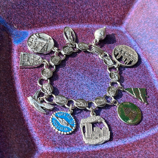 Vintage 70s TOPS Charm Bracelet