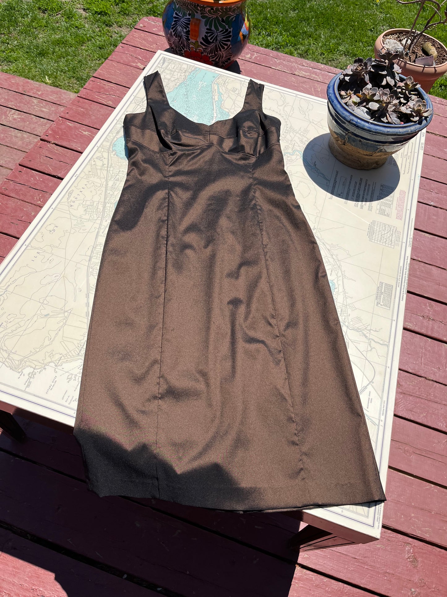 Vintage MEXX Y2K Brown Bodycon Dress