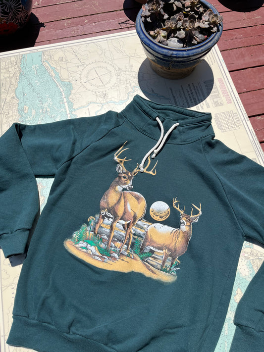 Vintage Daquin Graphic Deer Sweatshirt