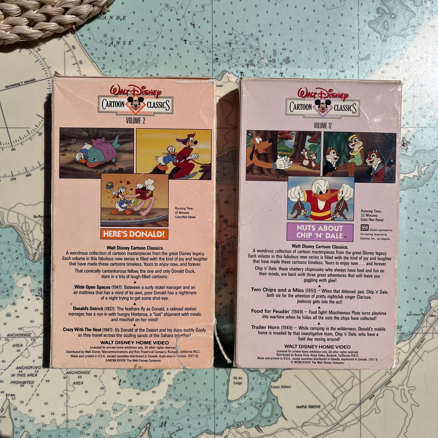 Vintage 80s Walt Disney Cartoon Classics Vol 2 & 12