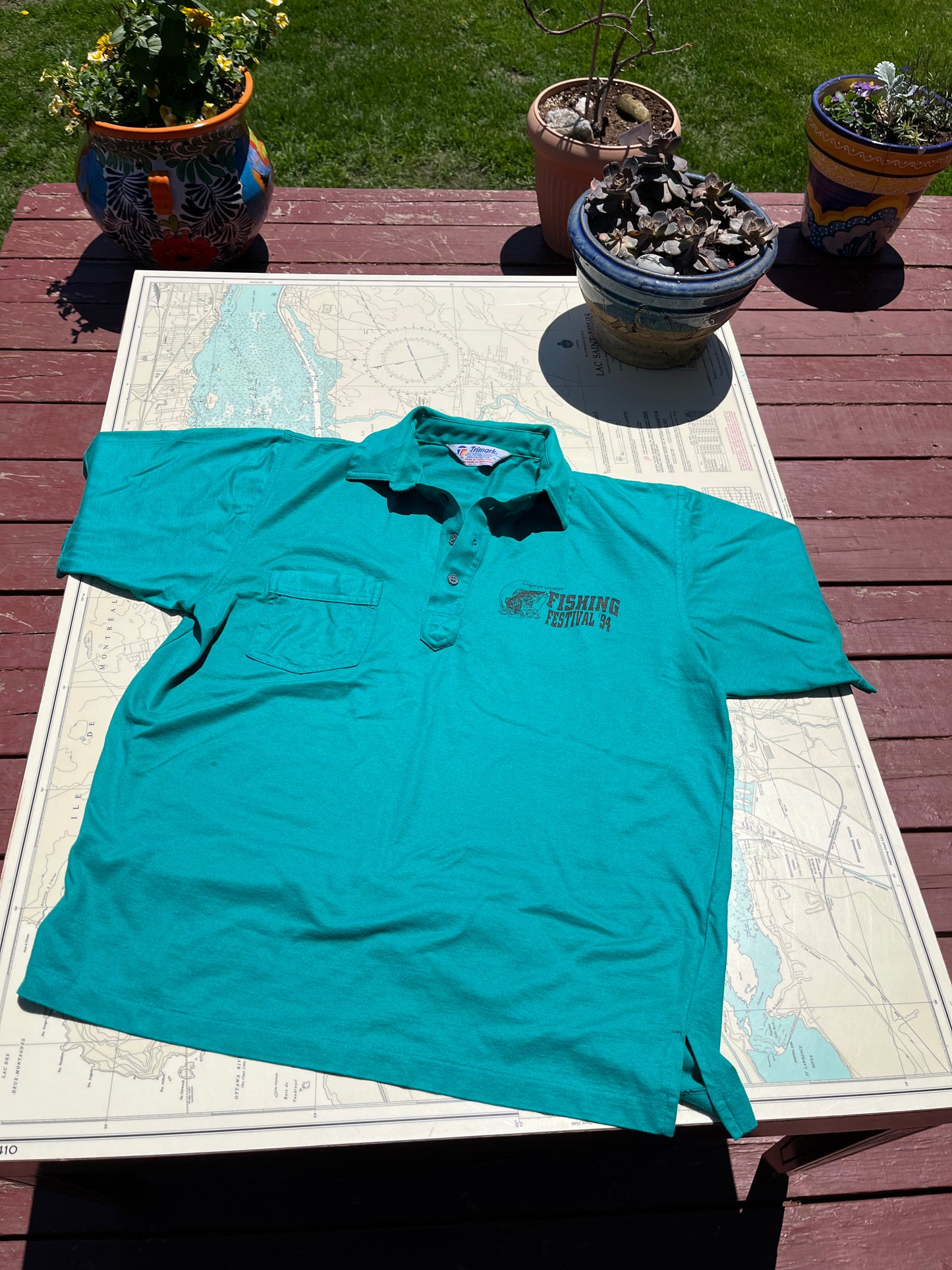 Vintage 90s Kingston - Loyalist Fishing Festival '94 Graphic Golf Tee