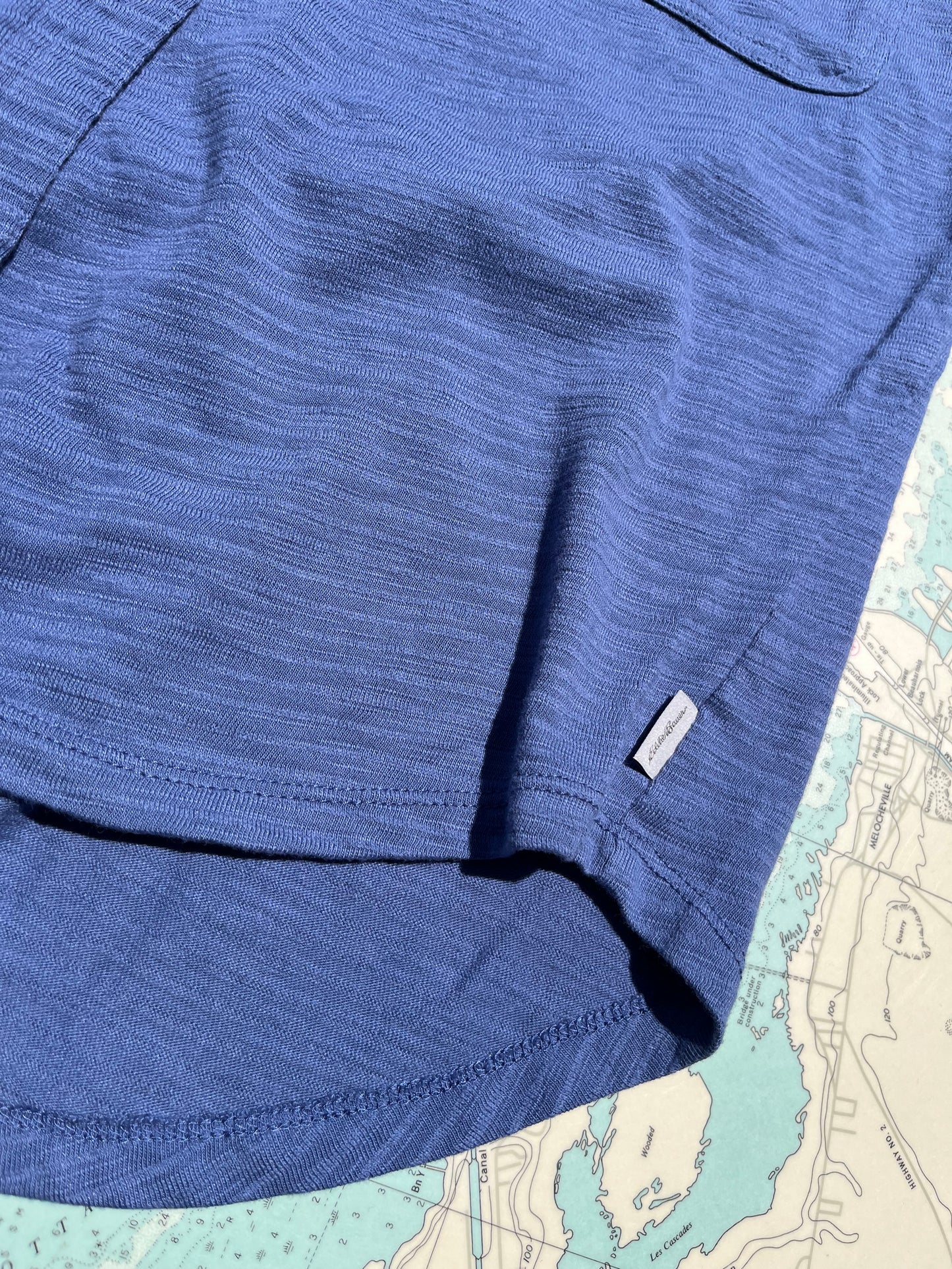 Eddie Bauer Blue Button Up Tee