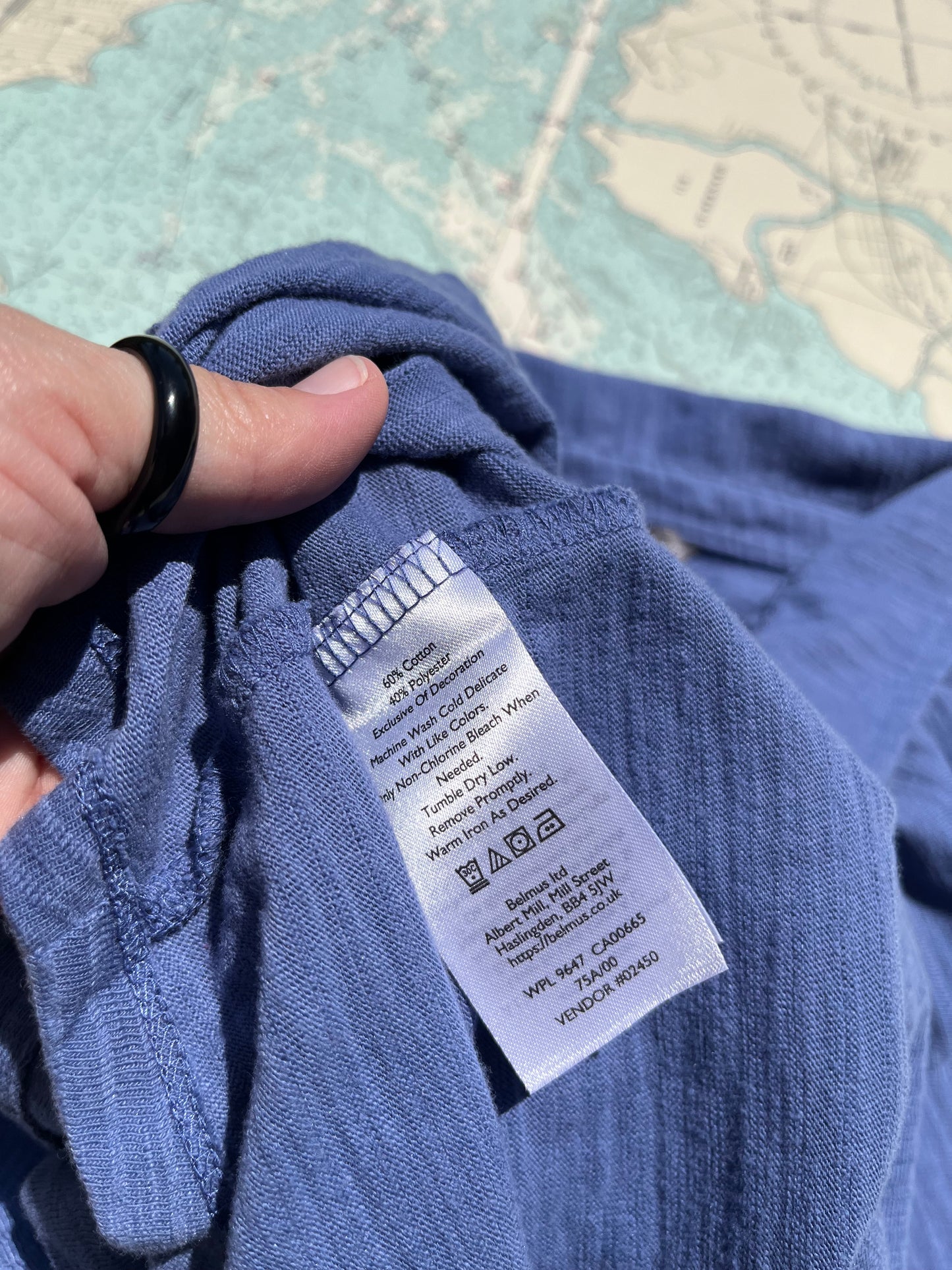 Eddie Bauer Blue Button Up Tee