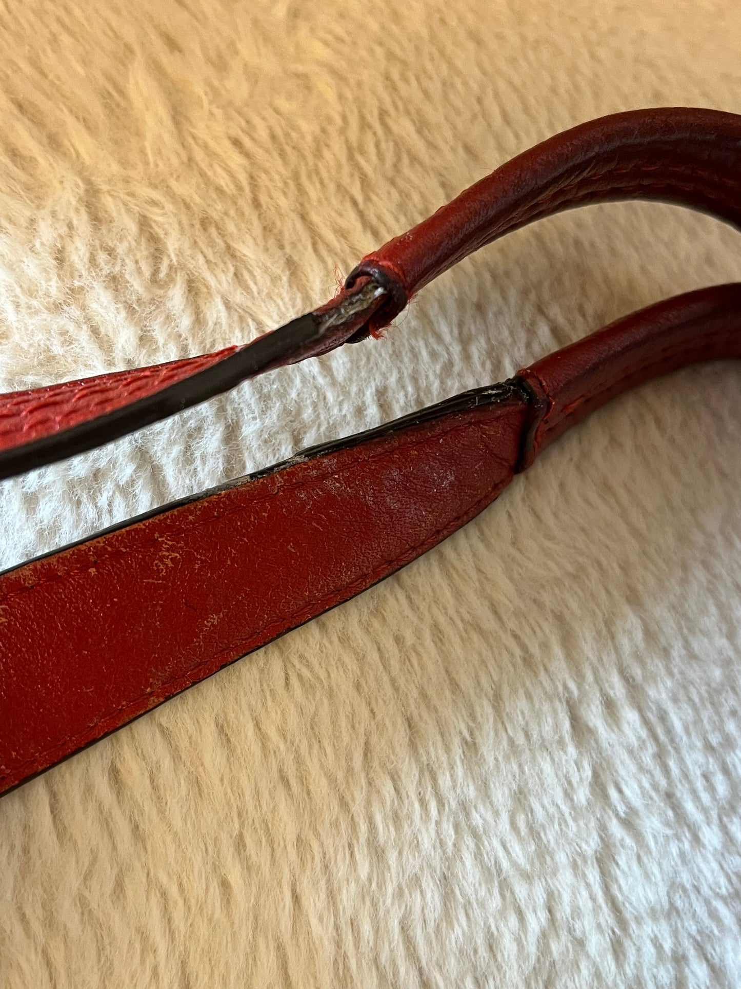 Vintage Y2K Coach Red Soho Hobo Leather Bag