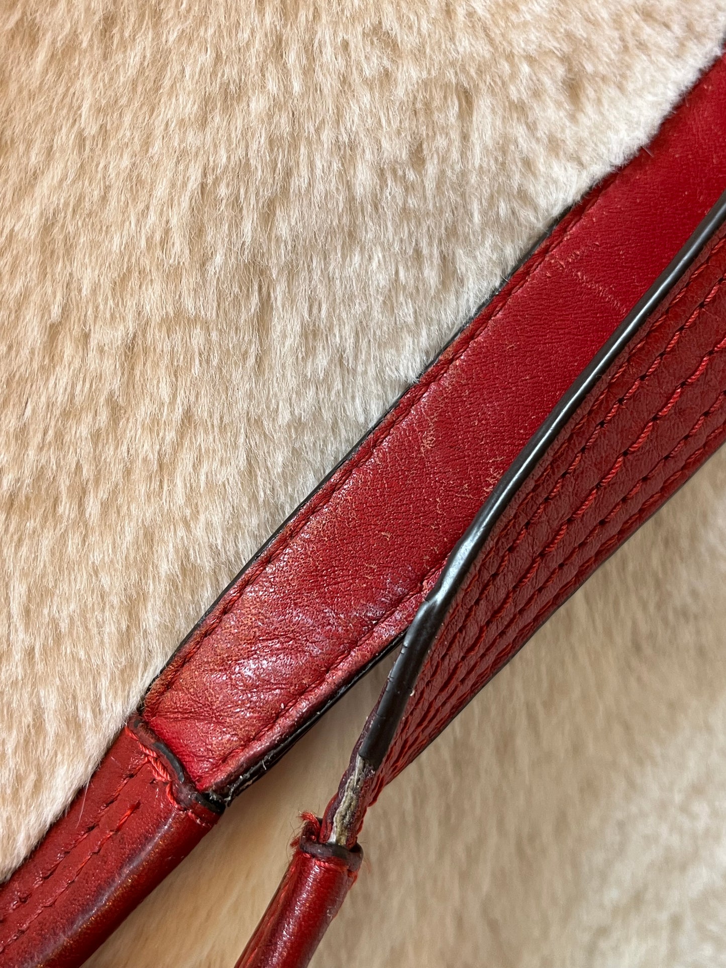 Vintage Y2K Coach Red Soho Hobo Leather Bag