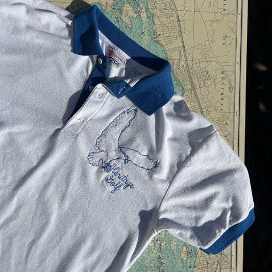 Vintage Embroidered Bird Heritage Golf Shirt