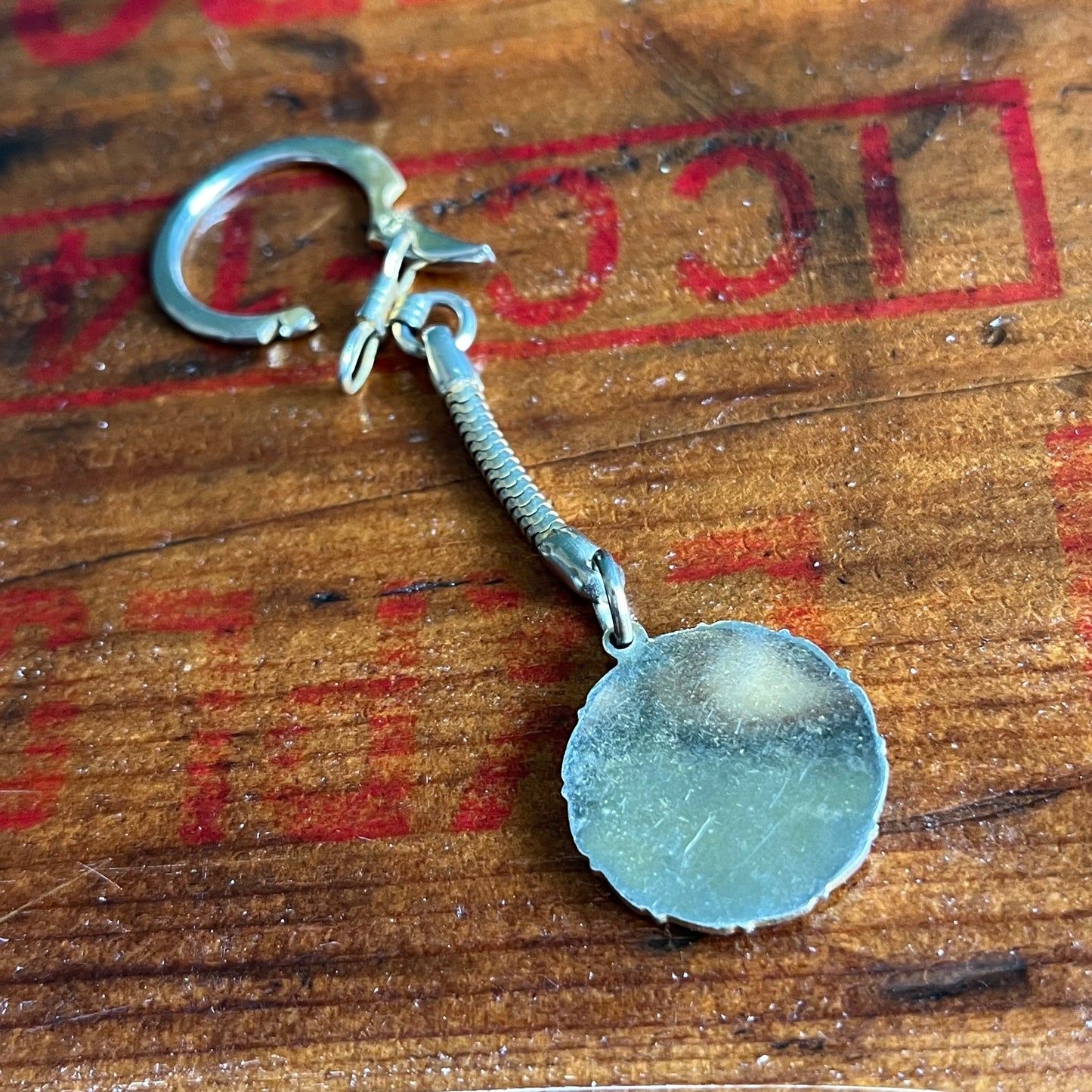 Vintage 70s Leo Astrology Keychain