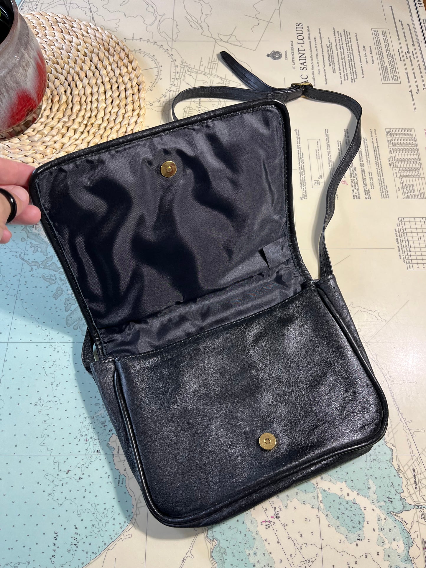 Vintage Western Leather and Cow Hide Purse