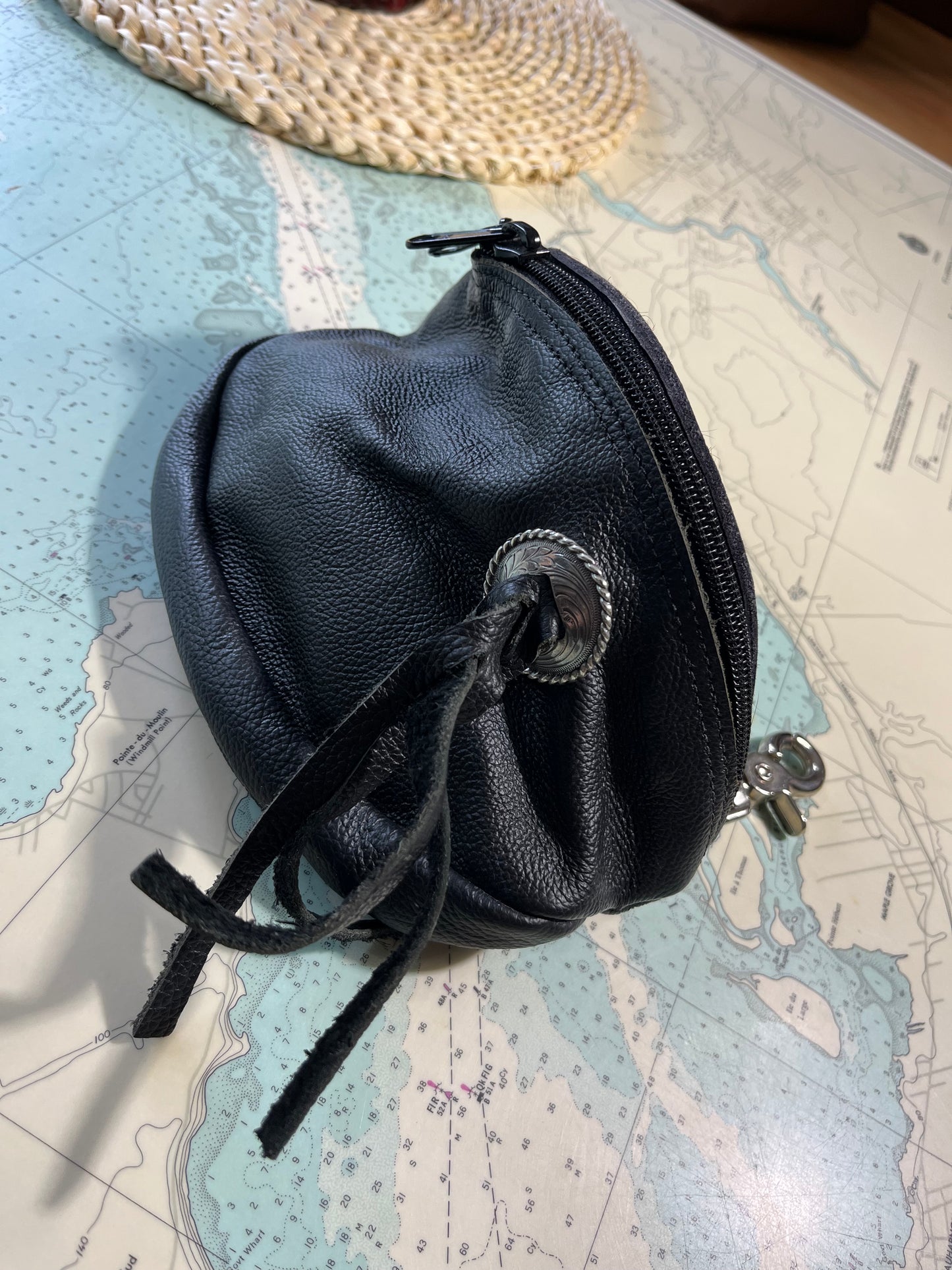 Vintage Western Leather and Cow Hide Fanny Pack