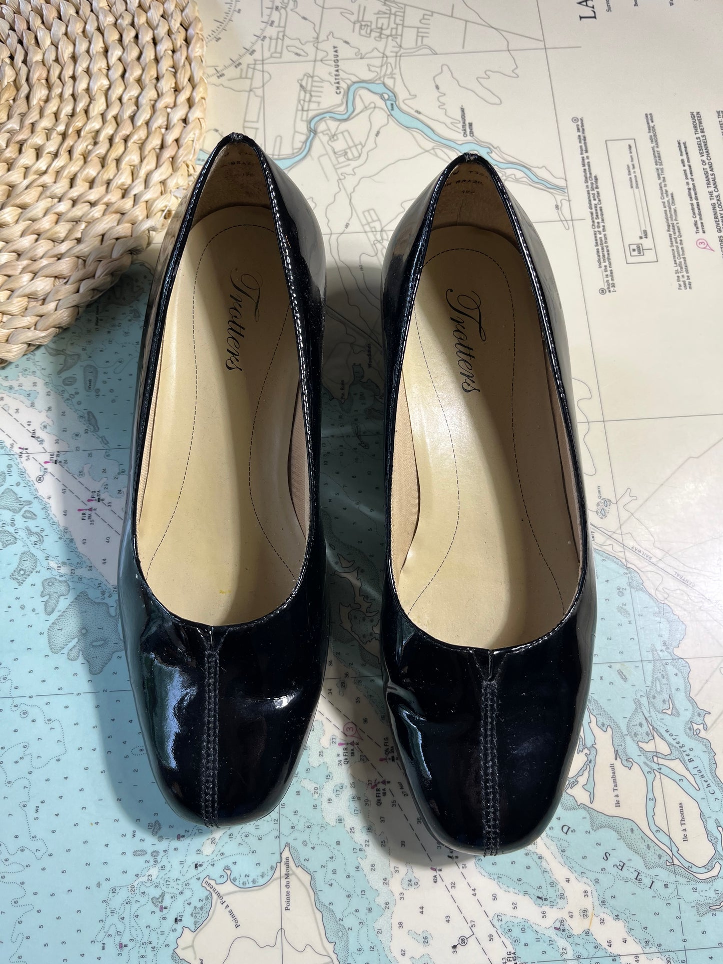 Vintage Black Patent Leather Mary Jane Shoe