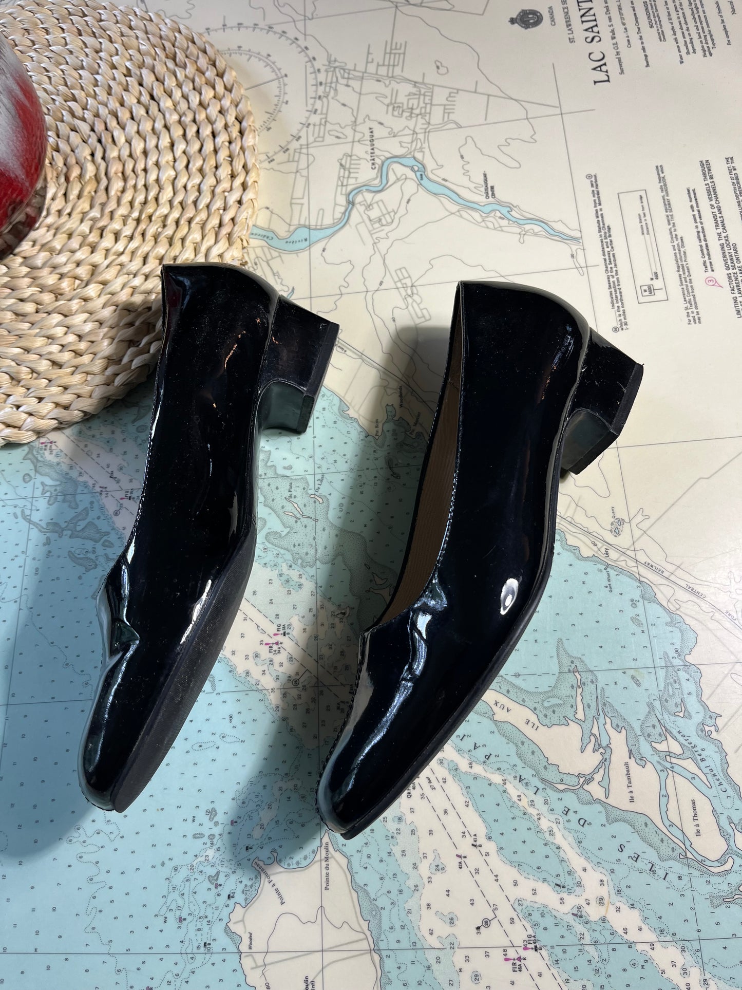 Vintage Black Patent Leather Mary Jane Shoe