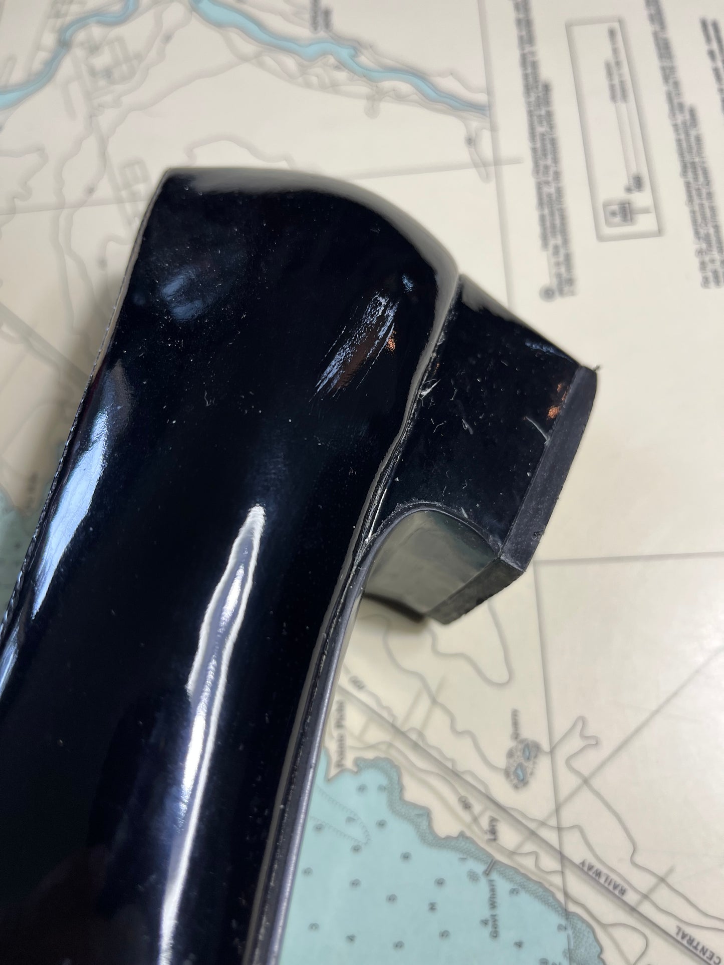 Vintage Black Patent Leather Mary Jane Shoe