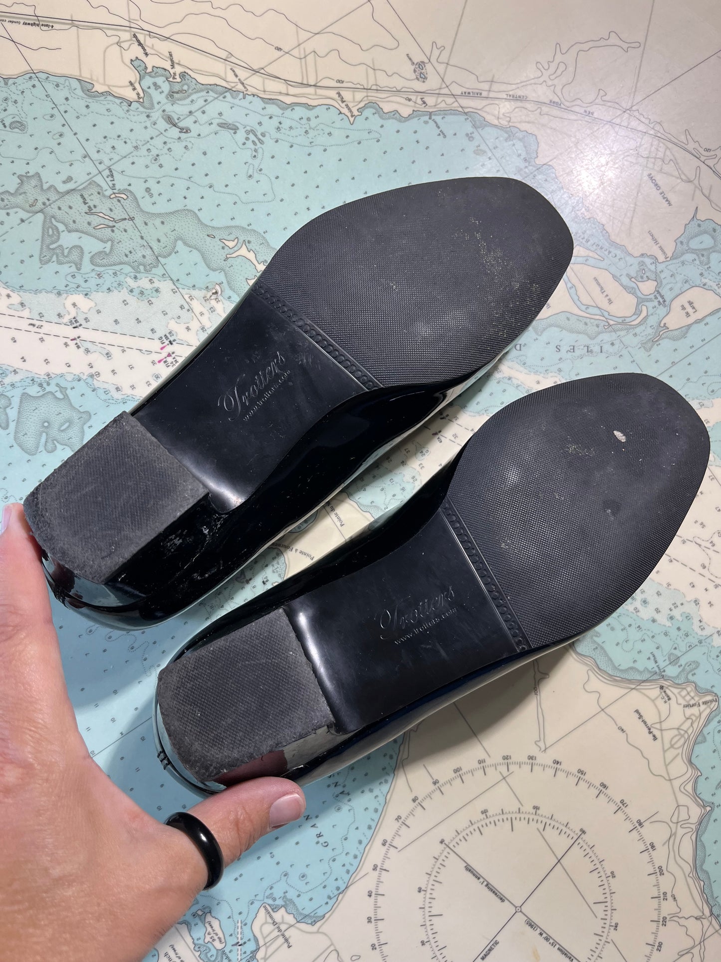 Vintage Black Patent Leather Mary Jane Shoe