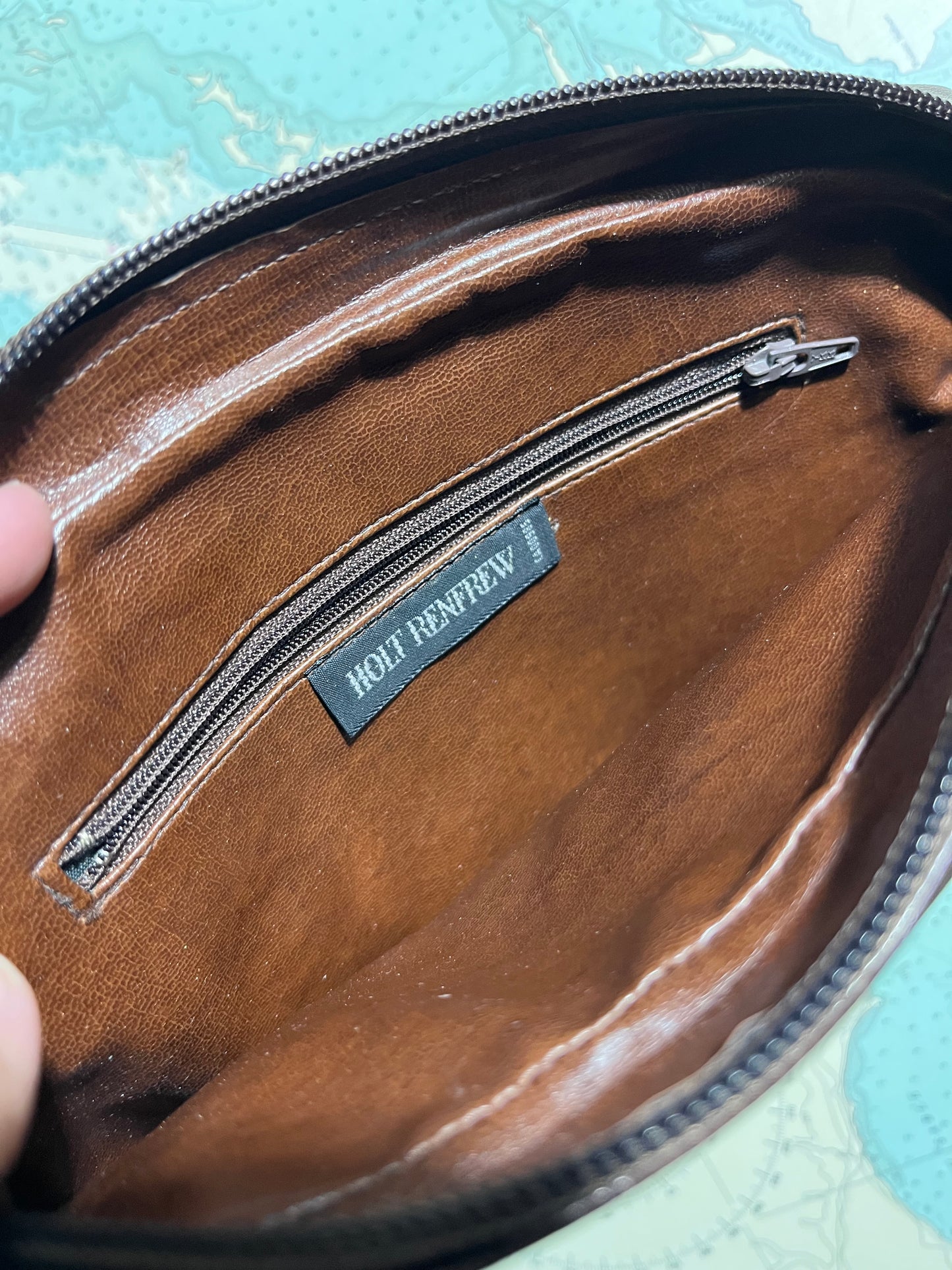 Vintage Holt Renfrew Quilted Patent Leather Bag