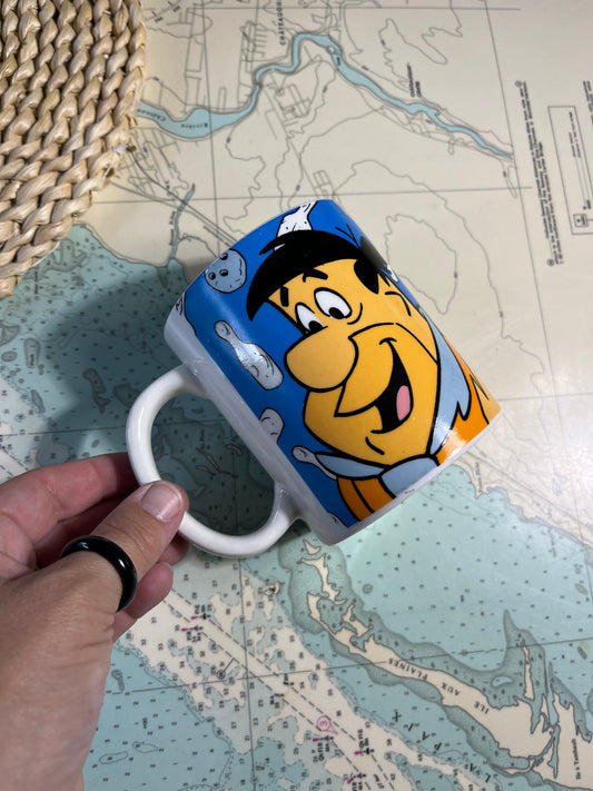 Vintage 1993 Fred Flintstone Hanna-Barbera Ceramic Mug
