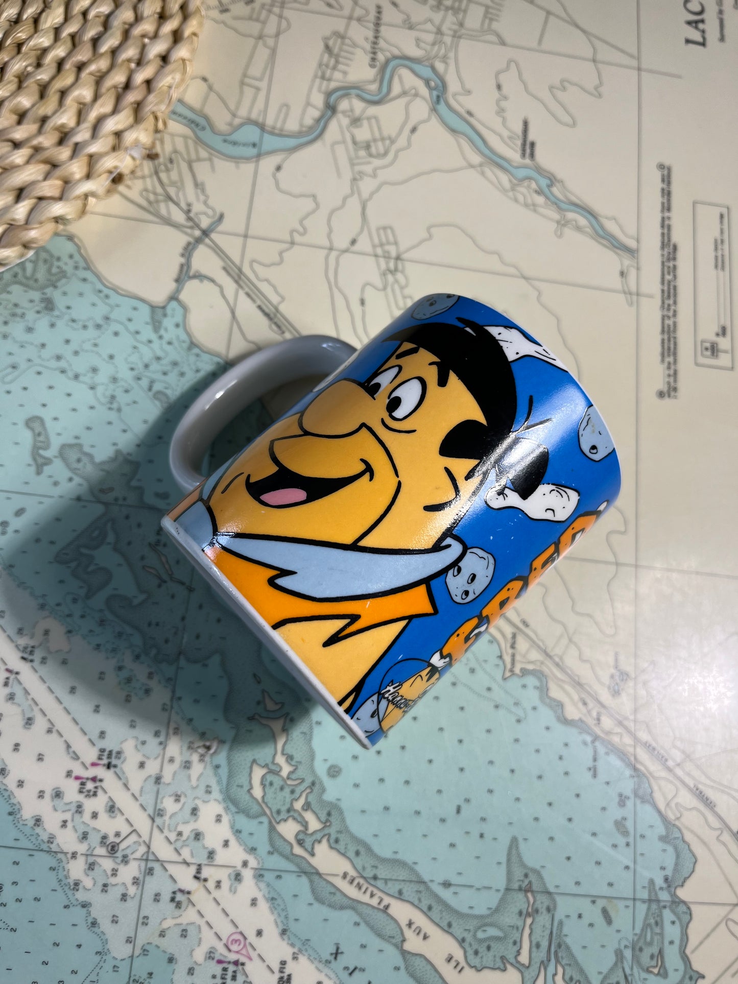 Vintage 1993 Fred Flintstone Hanna-Barbera Ceramic Mug