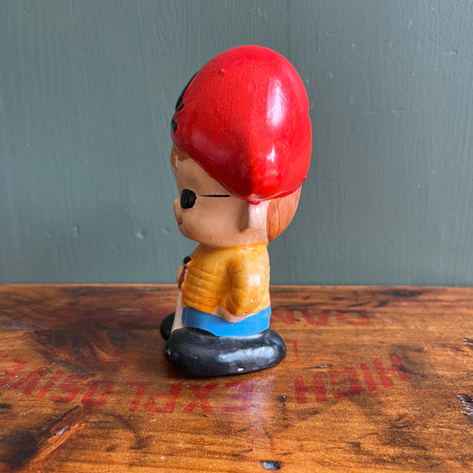 Vintage Mini Ceramic Pirate Piggy Bank