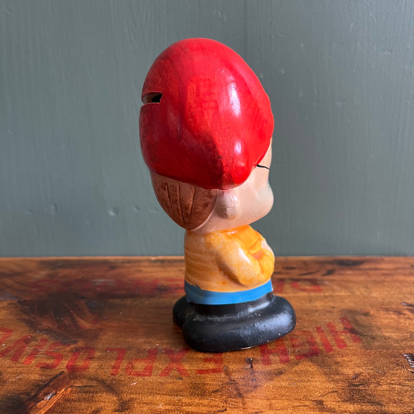 Vintage Mini Ceramic Pirate Piggy Bank