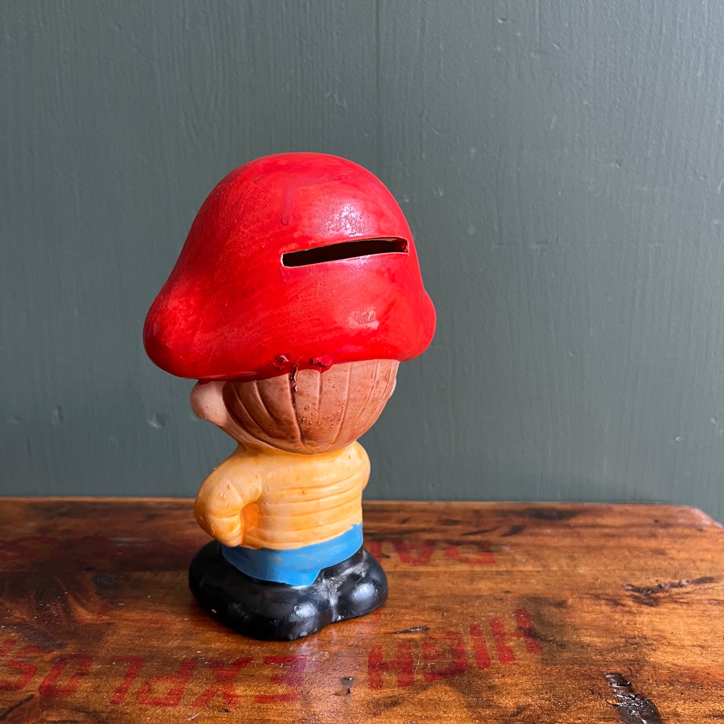 Vintage Mini Ceramic Pirate Piggy Bank