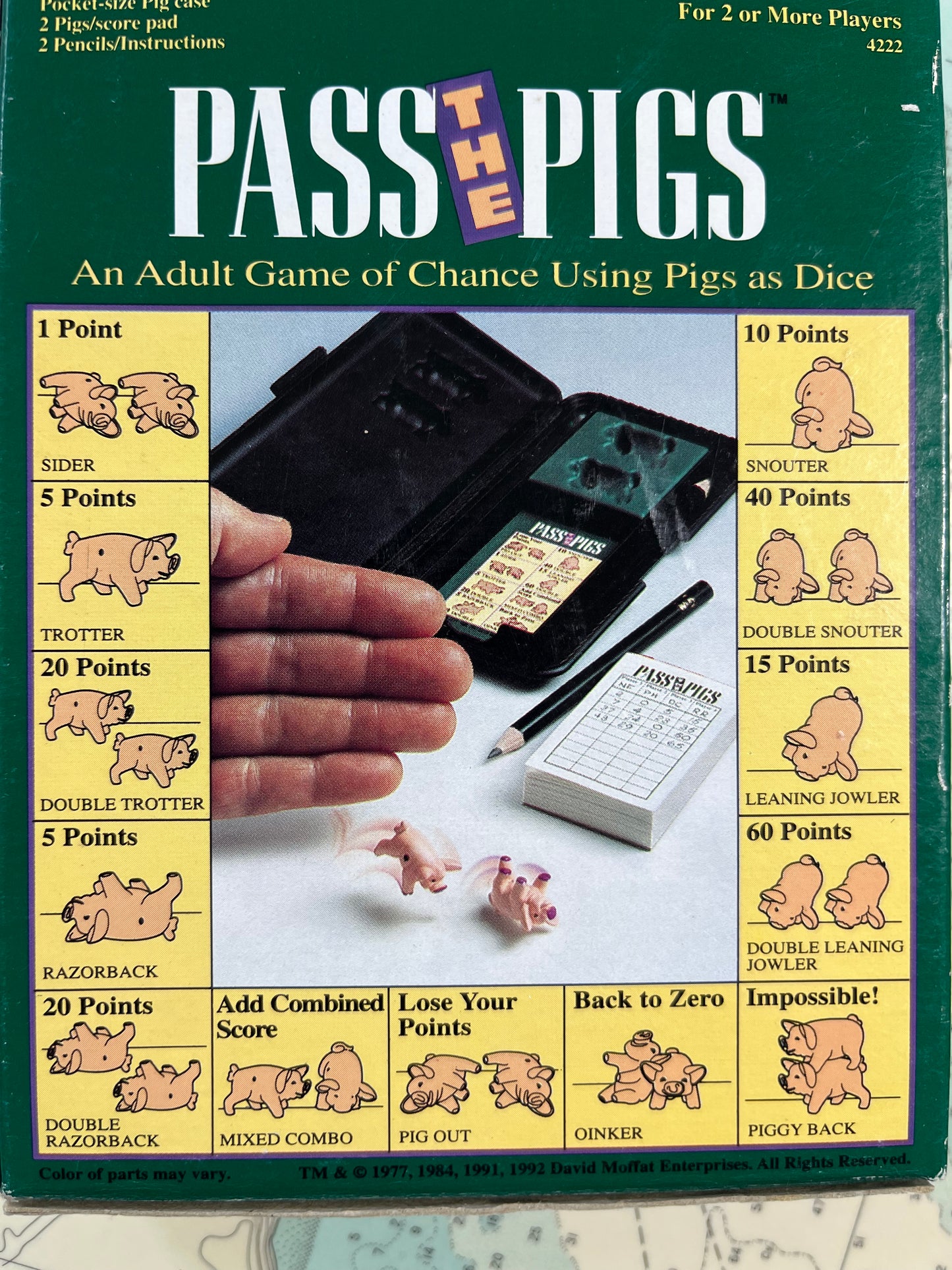 Vintage 90s Pass the Pigs Game New in Box