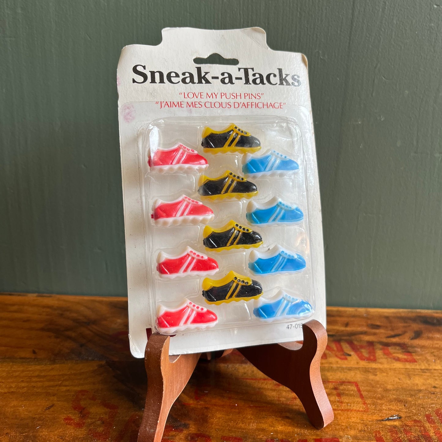 Vintage Sneak-a-Tacks Sneaker Shaped Pins / Pushpins / Thumbtacks