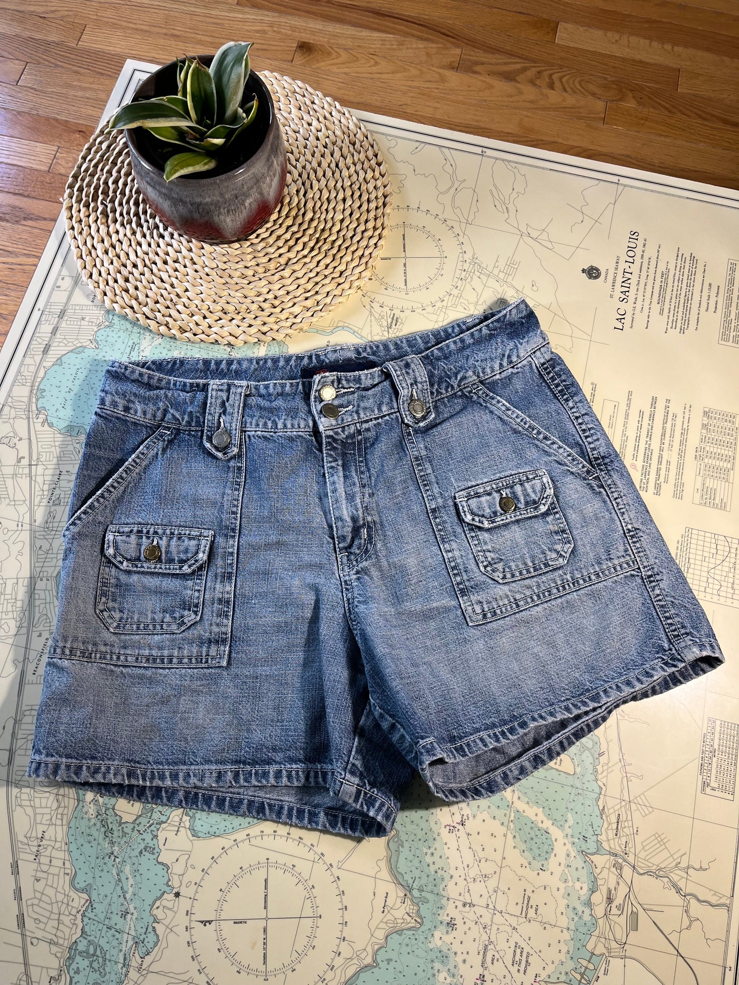 Vintage Urban Star Cargo Jean Shorts
