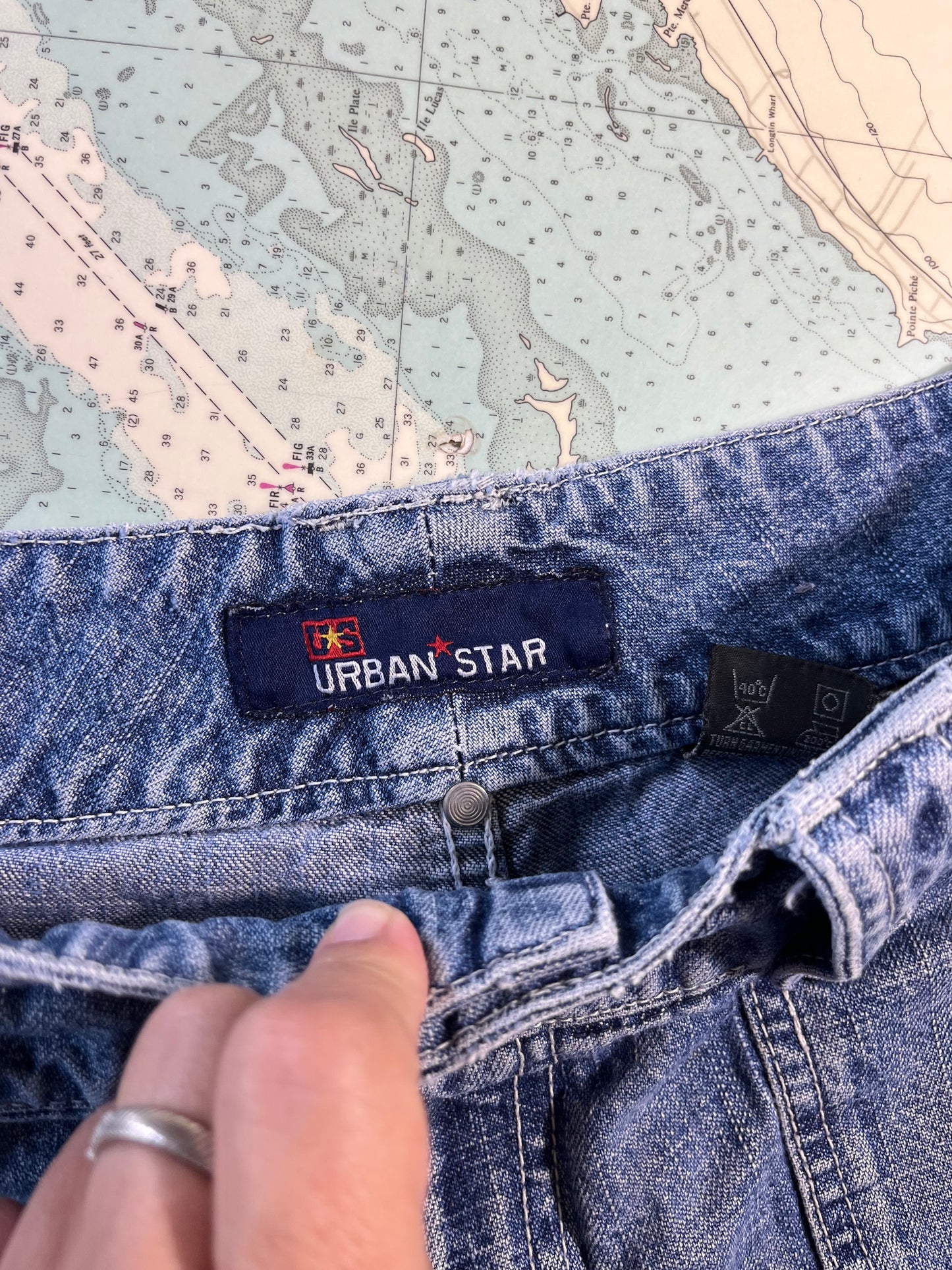Vintage Urban Star Cargo Jean Shorts