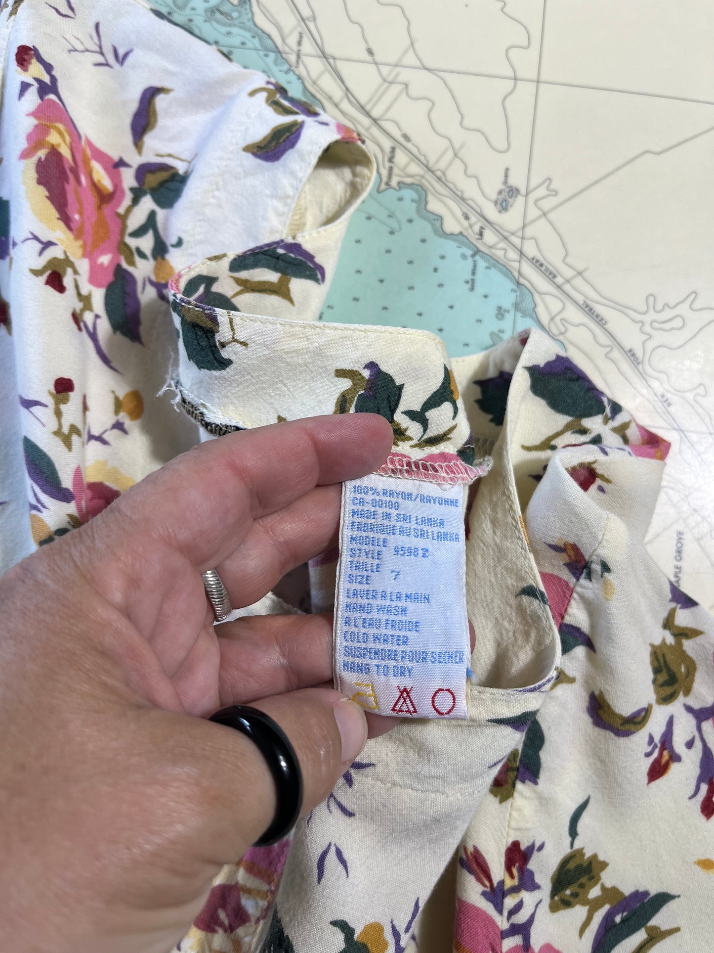 Vintage 90s Miss Honey Style Floral Dress